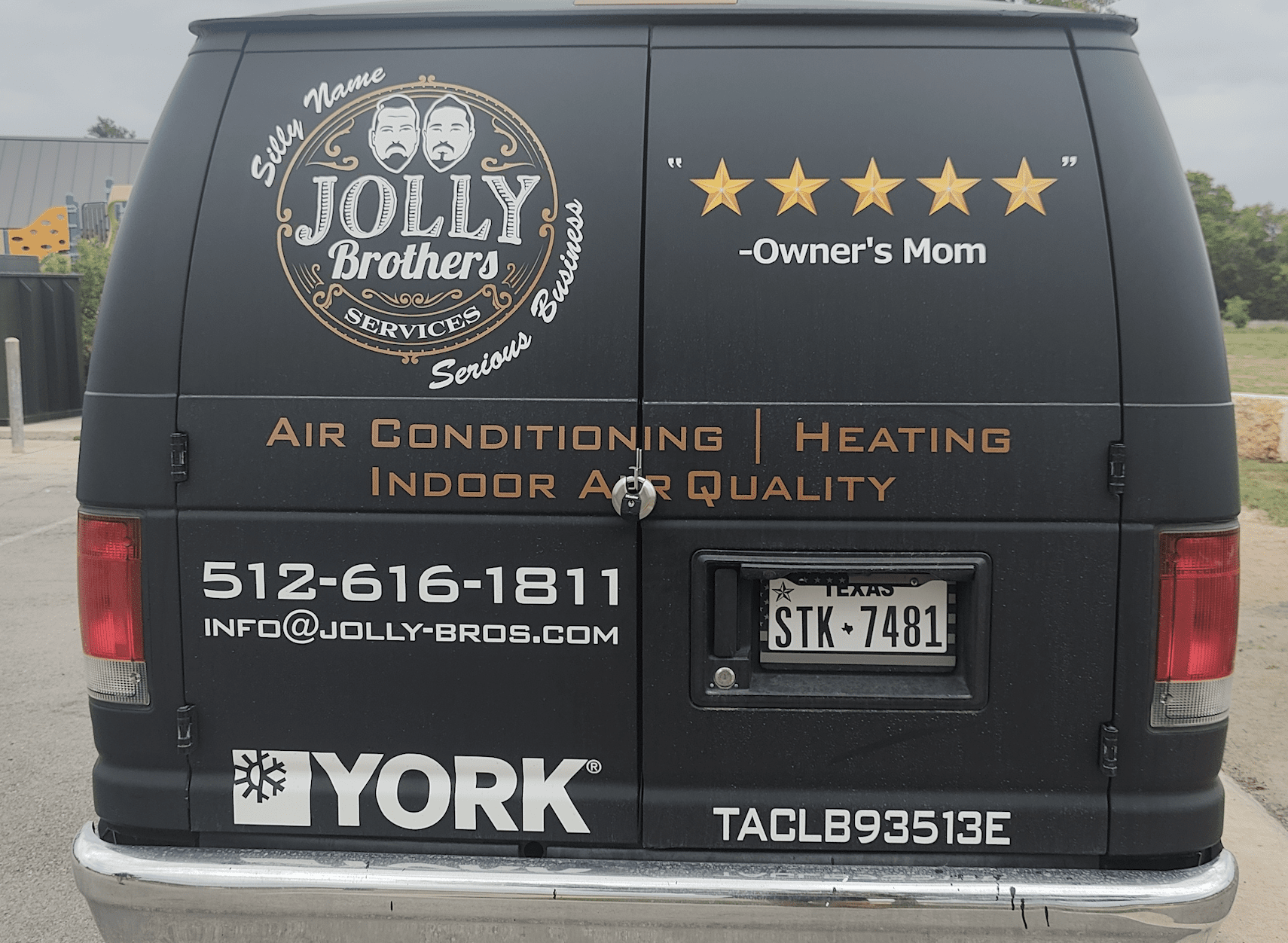 Jolly Brothers Van Rear.